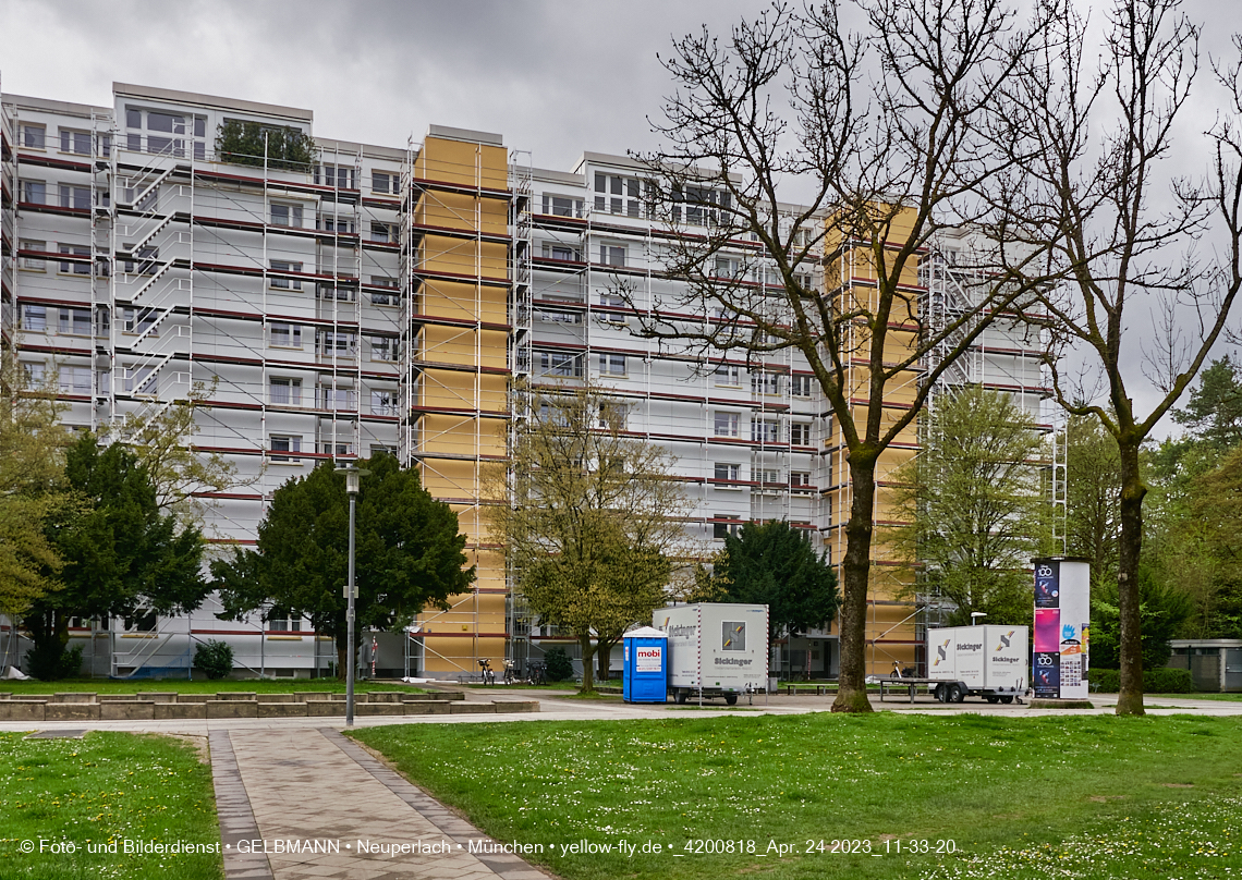 24.04.2023 - Baustelle der Großsanierung Kurt-Eisner-Straße in Neuperlach